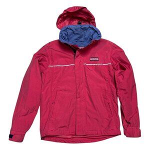 VINEYARD VINES Water Resistant Pink Designer Windbreaker Jacket w Hood Womens XS